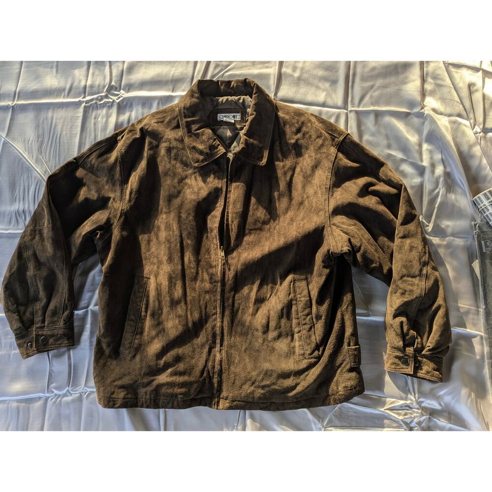 Cherokee, sueade Leather jacket, brown, Large